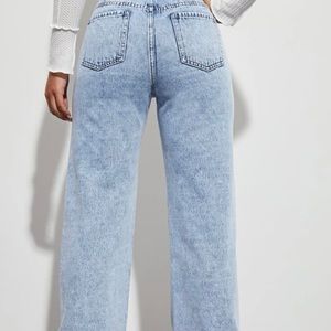 Shein Yin and Yang print Jean ☯️